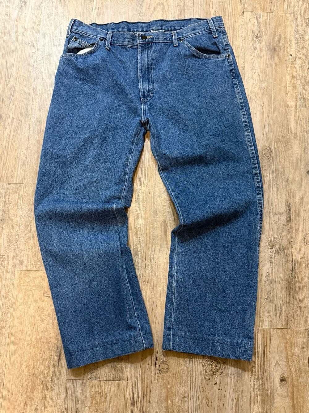 Genuine Dickies Men's Relaxed Fit Carpenter Jeans 36x34 Blue Work Denim